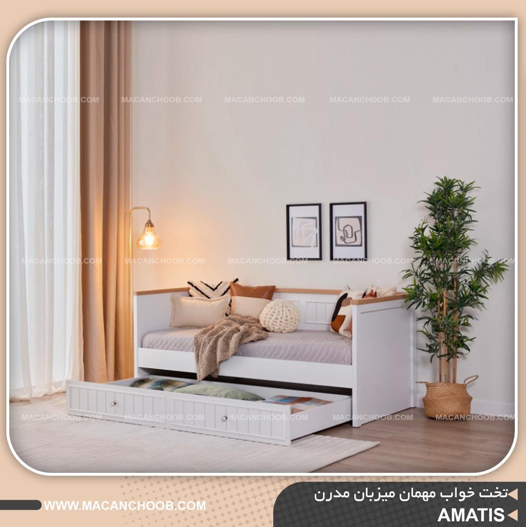 تخت خواب مهمان میزبان مینیمال مدرن مدل AMATIS 